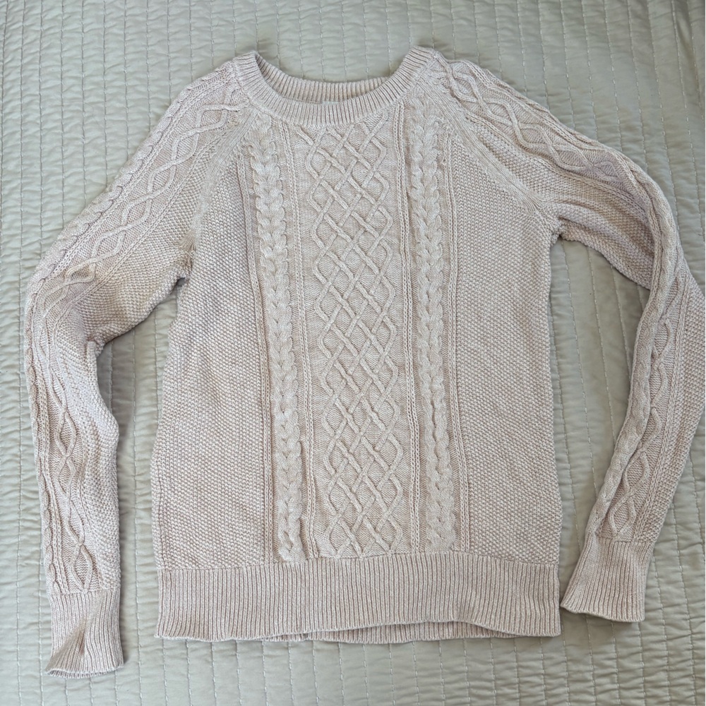 Gap Women's Cable Knit Sweater - Light Pink